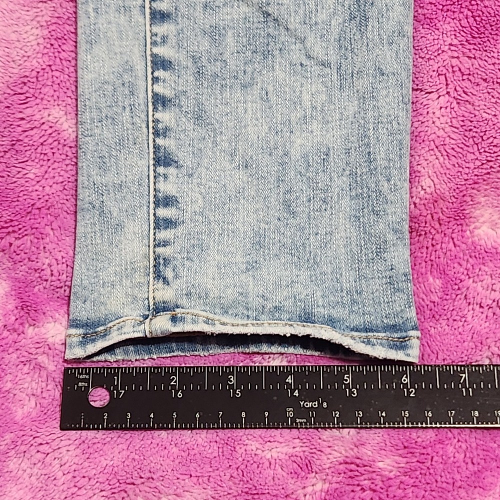 American Eagle Skinny Jeans Mens 31x32 Light Wash Distressed Next‎ Level Flex - Picture 9 of 13